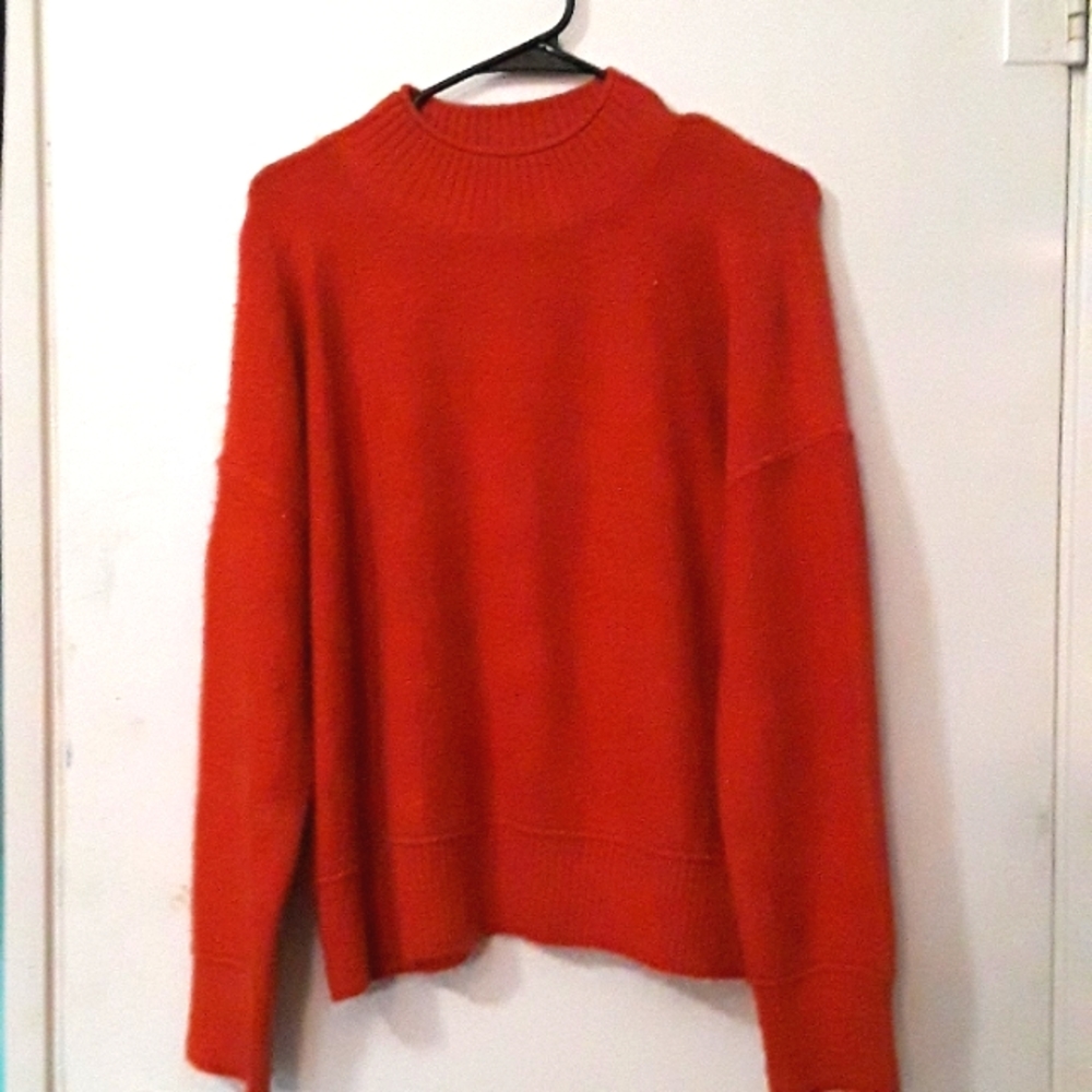 Universal Thread Mock Turtleneck Orange Sweater